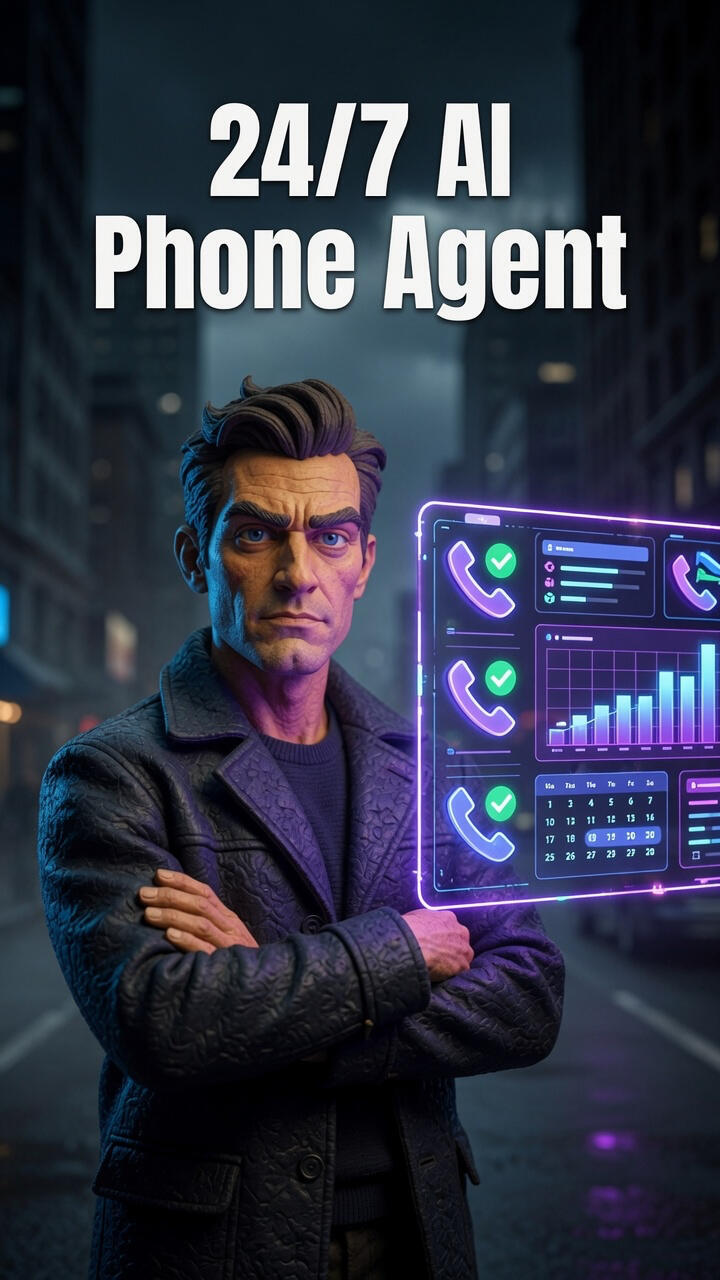 “AI phone agent that answers calls, qualifies leads, and books jobs 24/7”