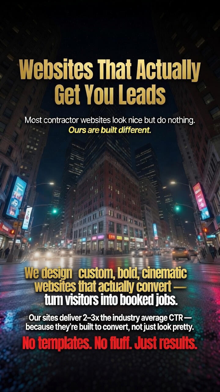 “Bold custom website design built for higher click-through and lead conversion”