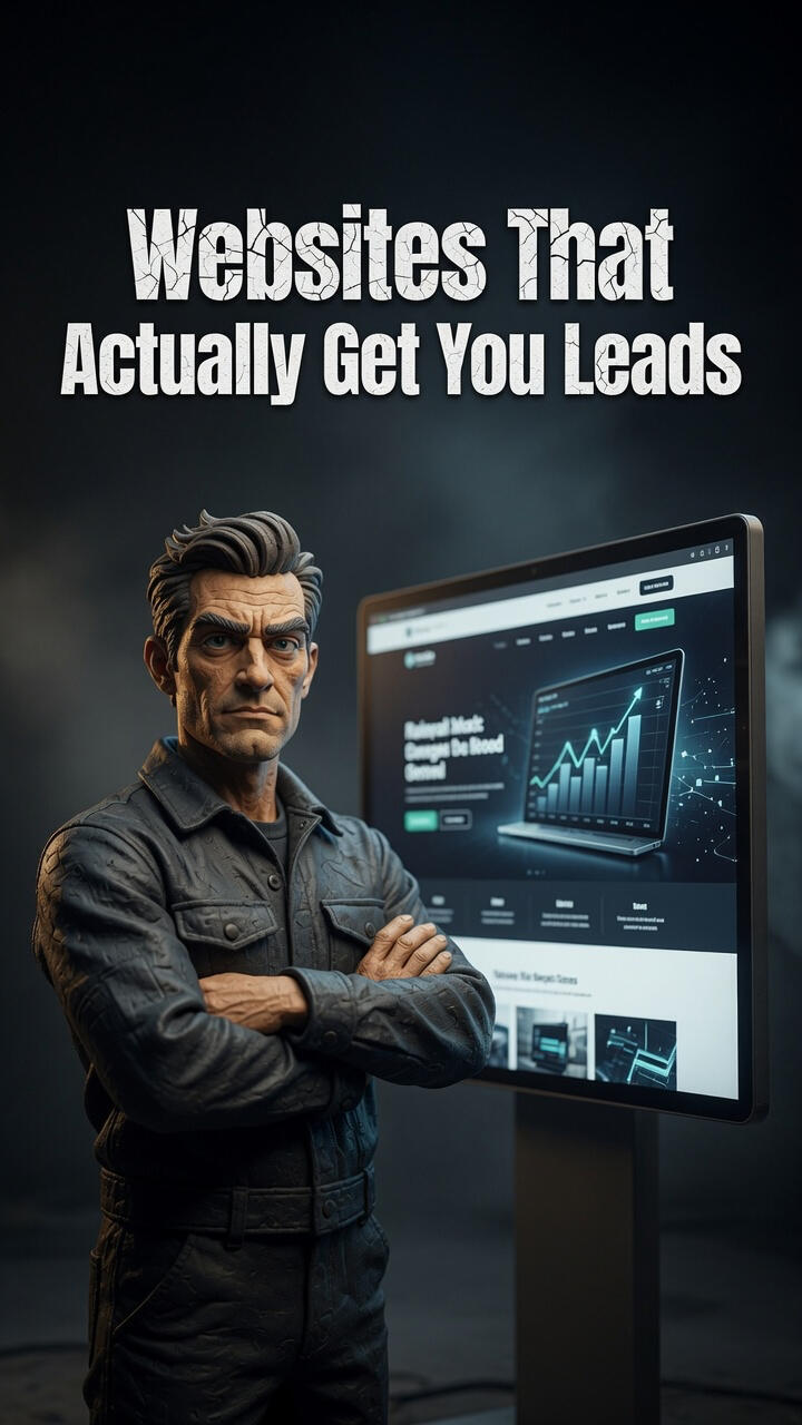 “Custom cinematic contractor website designed to convert visitors into leads”