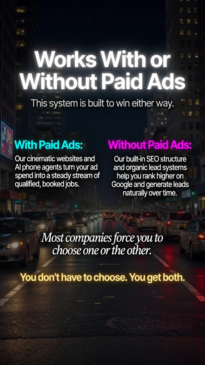 “Comparison of AI lead generation results with paid ads versus organic SEO for contractors”